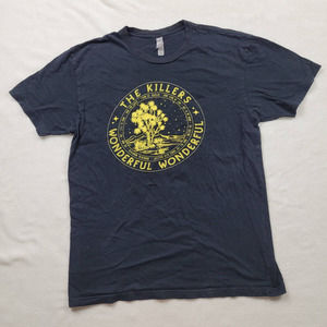THE KILLERS Size M WONDERFUL WONDERFUL TOUR 2017-2018 WOMEN'S BLACK T-SHIRT